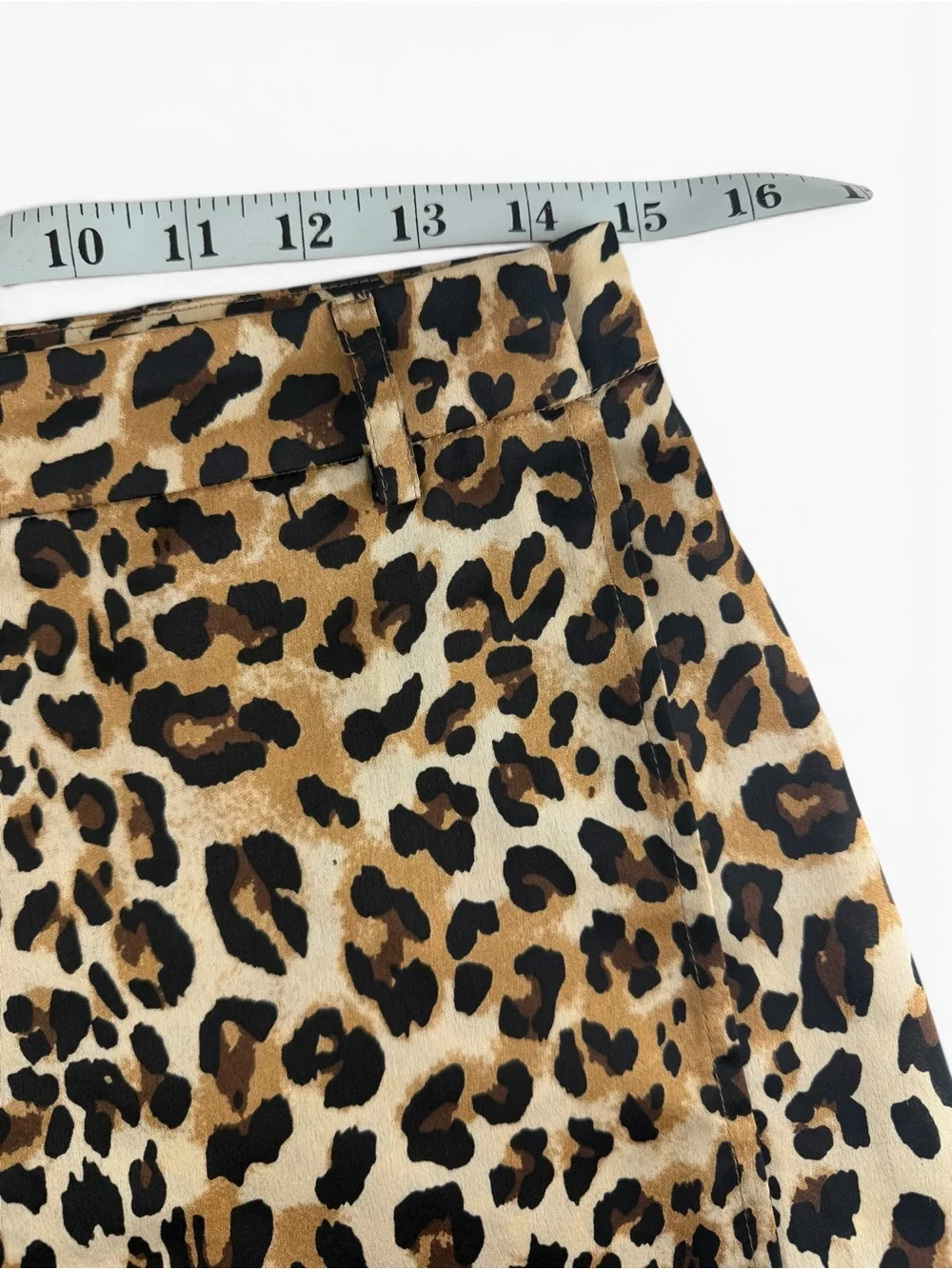 Nasty Gal Leopard Print Mini Skirt Size 6 Y2K Cheetah A-Line Mini‎
